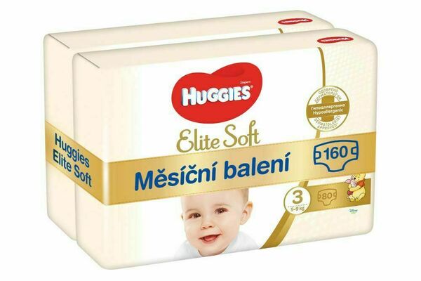 Huggies Elite Soft 3 – 80ks porovnat ceny