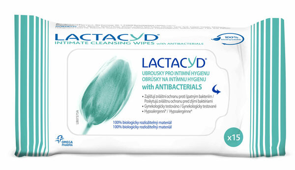 Lactacyd ubrousky Antibakteriální 15 ks porovnat ceny