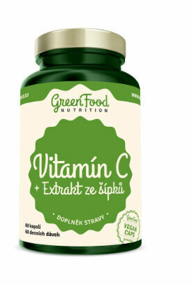 GreenFood Nutrition Vitamín C+ Extrakt ze šípků 60cps porovnat ceny