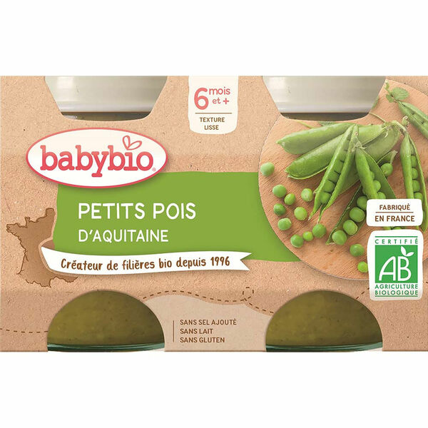 BABYBIO Brambory s hráškem 2x130 g porovnat ceny