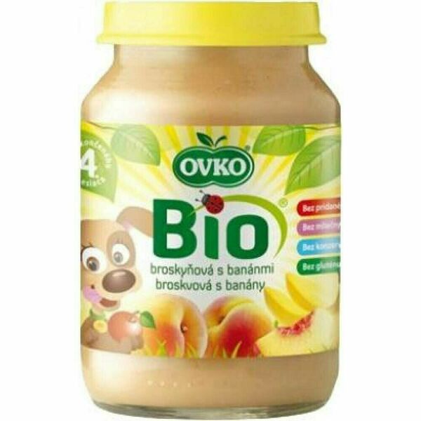 Dětská výživa broskvová s banány OVKO 190g - BIO porovnat ceny