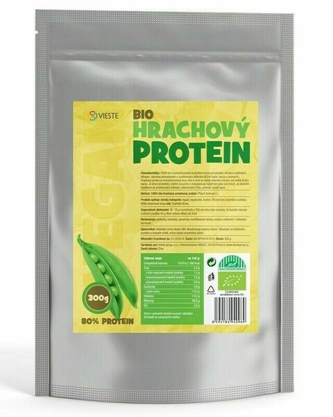 Vieste Hrachový protein BIO 300g porovnat ceny