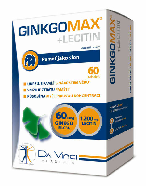 GinkgoMAX + Lecitin Da Vinci Academia 60 tobolek porovnat ceny