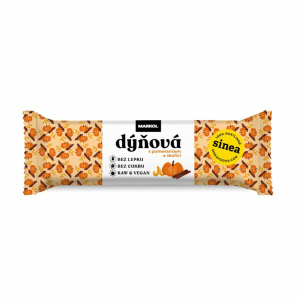 MARKOL Raw tyčinka dýňová s pomerančem a skořicí 40 g porovnat ceny