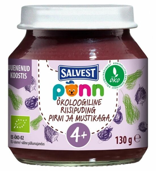 Salvest Põnn BIO Hruškovo-borůvkové pyré s jáhly 130g porovnat ceny