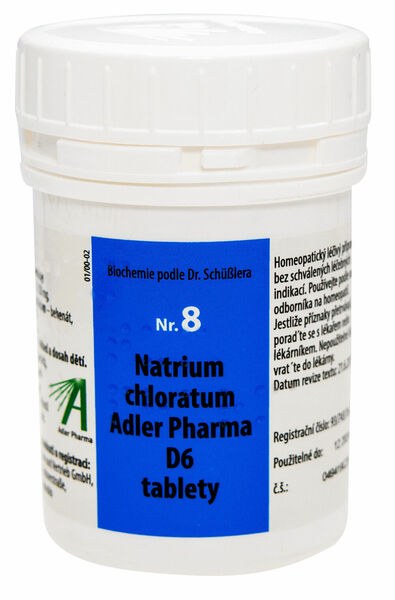 Adler Pharma Nr. 8 Natrium chloratum Adler Pharma D6 2000 tablet porovnat ceny