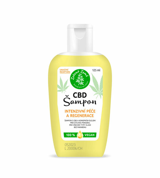 Zelená země CBD šampon 125ml porovnat ceny