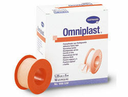 Náplast Omniplast textilní 2.5cmx5m 1ks porovnat ceny