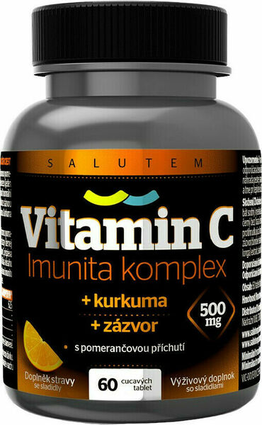 Salutem Pharma  Vitamin C 500 mg Imunita kurkuma + zázvor 60 tablet porovnat ceny