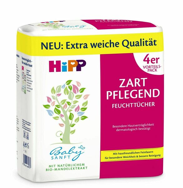 Hipp Babysanft vlhčené ubrousky 4x56 ks porovnat ceny