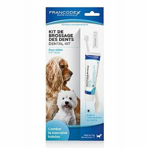 FRANCODEX Dental Kit zubní pasta 70 g + kartáček pes porovnat ceny