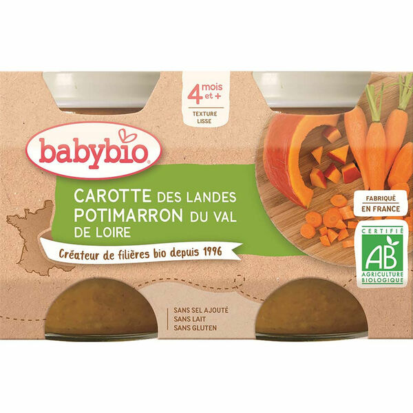 BABYBIO Mrkev s dýní 2x130 g porovnat ceny