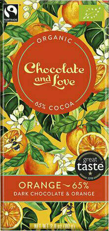 Chocolate and Love Orange 65%, BIO čokoláda 80g porovnat ceny