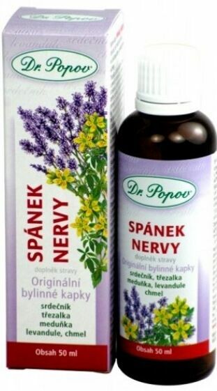 Dr.Popov Spánek-nervy Bylinné kapky 50ml porovnat ceny