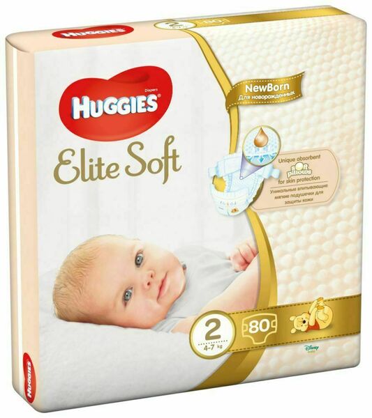 Huggies Elite Soft 2 (2x80ks) porovnat ceny