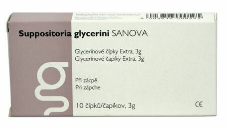 Suppositoria glycerini SANOVA Glycerínové čípky Extra, 3g porovnat ceny