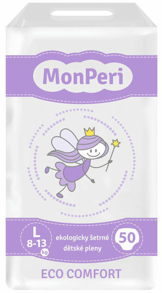 MonPeri Eco Comfort L 8-13kg Eko Jednorázové dětské plenky 55ks porovnat ceny
