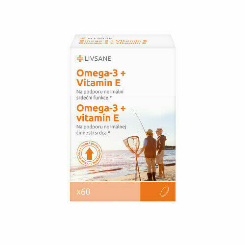 LIVSANE Omega 3 + Vitamin E vysoká dávka 60ks porovnat ceny