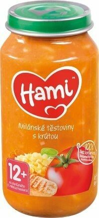 Hami příkrm Milánské těstoviny s krůtou od uk. 12. měsíce 250g porovnat ceny