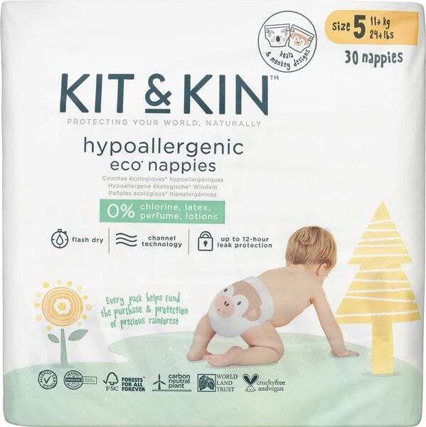 Kit & Kin Eko plenky, velikost 5 (30 ks) porovnat ceny