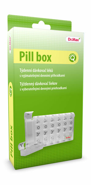 Dr.Max Pill box týdenní dávkovač léků porovnání ceny