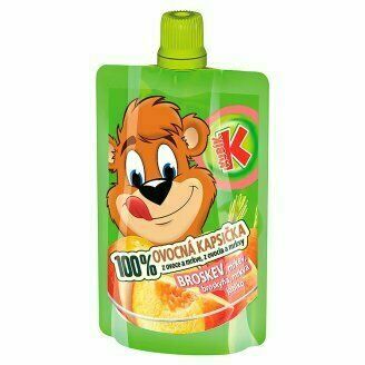 KUBÍK 100% ovocná kapsička broskev-mrkev-jablko 100g porovnat ceny