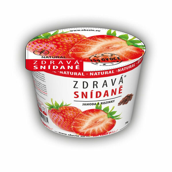 OBEZIN Zdravá snídaně Jahoda a rozinka 78 g porovnat ceny