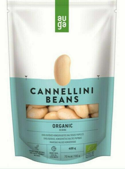 Auga Organic Cannellini Beans in brine, bio fazole ve slaném nálevu, 400g porovnat ceny