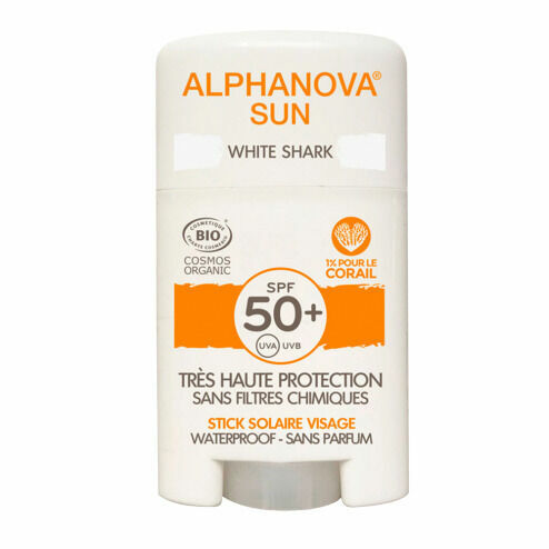 Alphanova BIO Opalovací krém v tyčince SPF 50 bílý 12g porovnat ceny