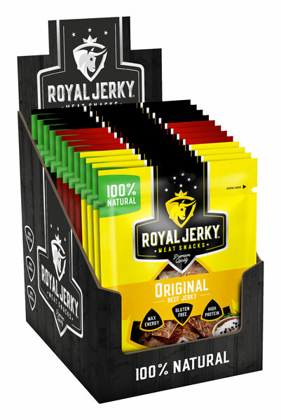 Royal Jerky Sušené maso beef mix box 12x22g porovnat ceny