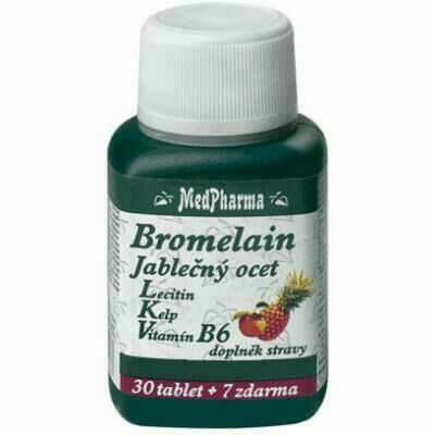 MedPharma Bromelain+Jablečný ocet+Lecitin 37 tablet porovnat ceny