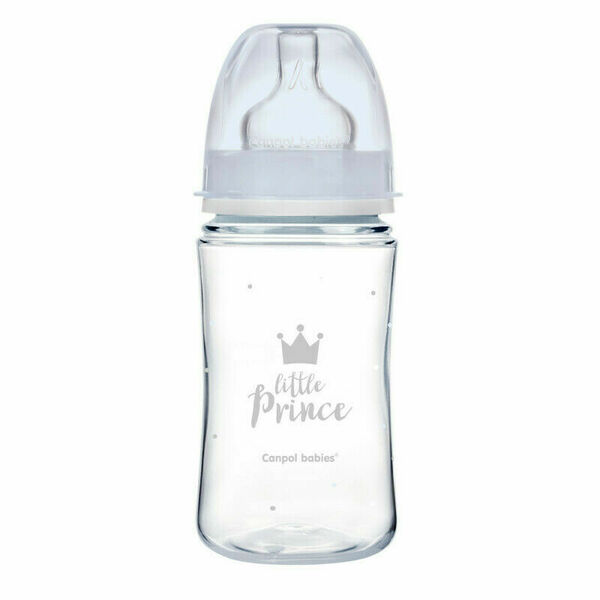 Canpol babies Lahev se širokým hrdlem ROYAL BABY 240ml modrá porovnat ceny