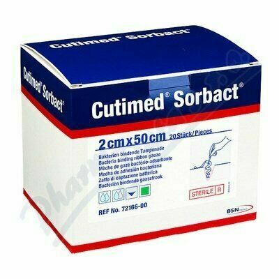 Cutimed Sorbact antimikrob.krytí pří.v roli 2x50cm porovnat ceny