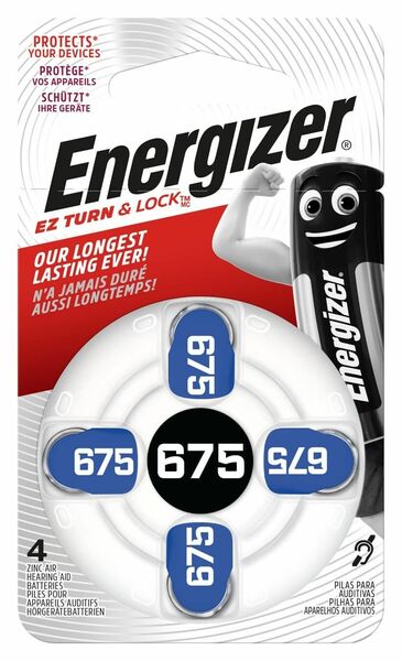 Energizer 675 DP-4 Baterie do naslouchadel 4ks porovnat ceny
