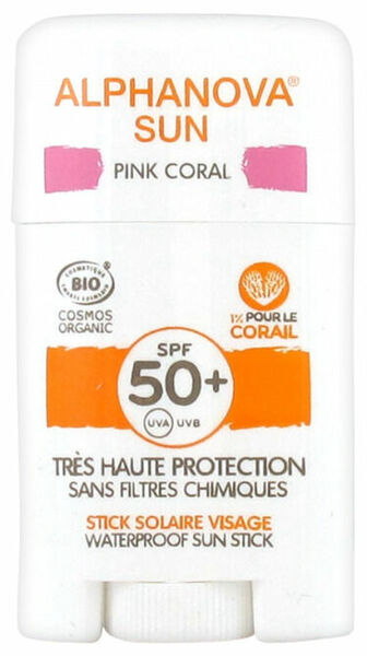 Alphanova BIO Opalovací krém v tyčince SPF 50 růžový 12g porovnat ceny
