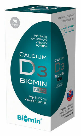 Biomin CALCIUM NEO s vitamín D3 90 kapslí porovnat ceny