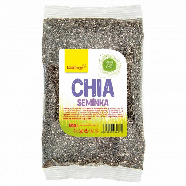 WOLFBERRY Chia semínka 500 g porovnat ceny