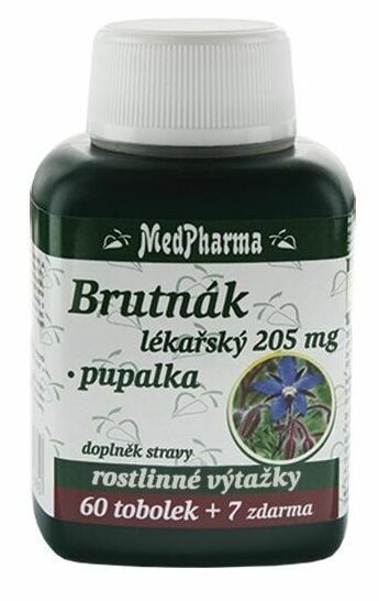 MedPharma Brutnák lékařský 205mg+Pupalka 67 tobolek porovnat ceny