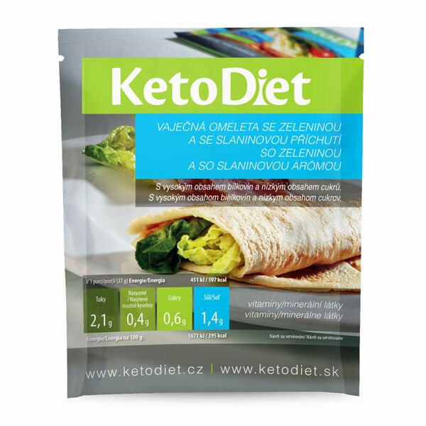KETODIET Proteinová omeleta se slaninovou příchutí 7 porcí porovnat ceny