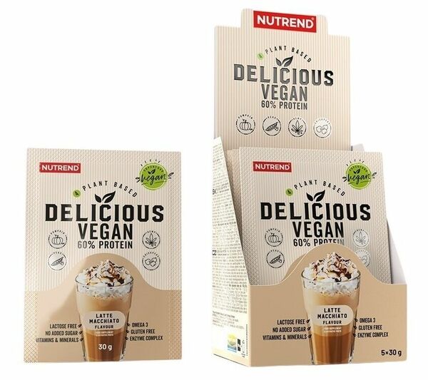 Nutrend Delicious Vegan 60% Protein latte macchiato 5x30g porovnat ceny