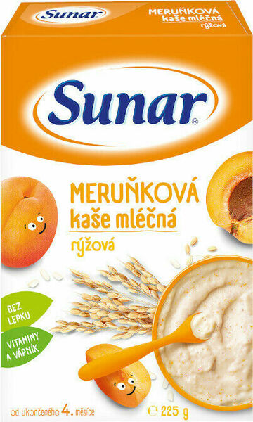 Sunárek Meruňková kašička mléčná rýžová 225g porovnat ceny