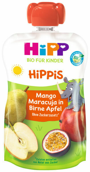 HiPP BIO 100% ovoce Hruš-Jabl-Mango-Marakuja 100g porovnat ceny