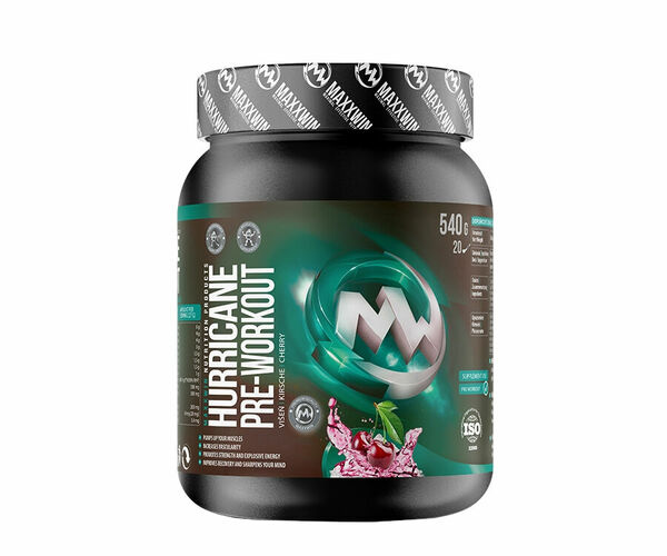 MAXXWIN Hurricane pre-workout 540g višeň porovnat ceny