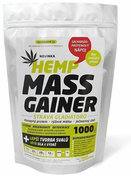 Zelená Země Konopný gainer Fitness 1kg porovnat ceny