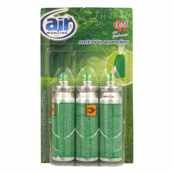 Air menline happy náplně 3x15ml nature wonder porovnat ceny