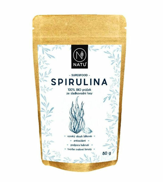 NATU Spirulina BIO prášek 80 g porovnat ceny