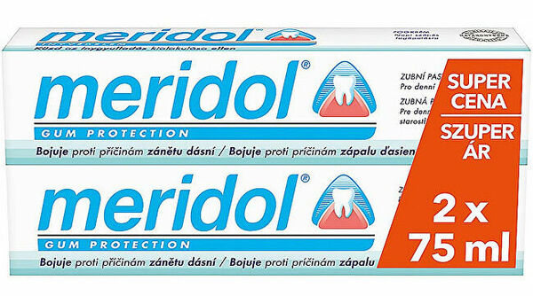 Meridol Zubní pasta proti zánětu dásní duopack 2x75ml porovnat ceny