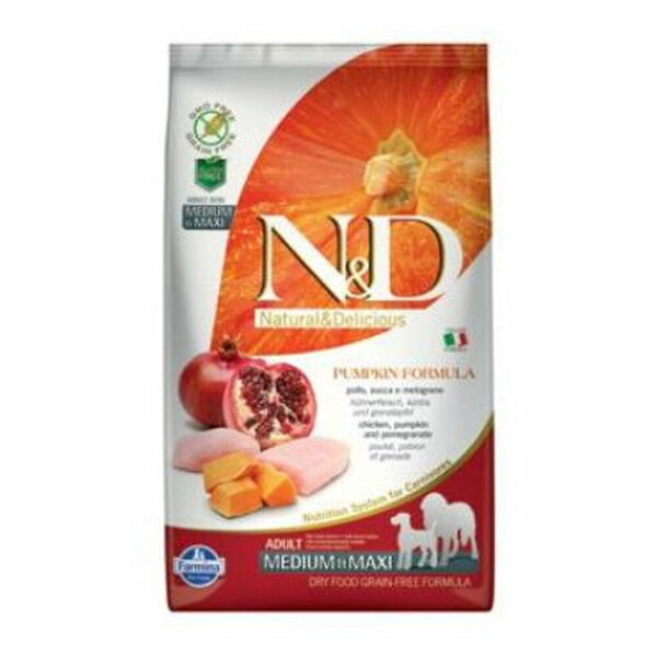 N&D GF Pumpkin DOG Adult M/L Chicken&Pomegranate 2,5 kg porovnat ceny