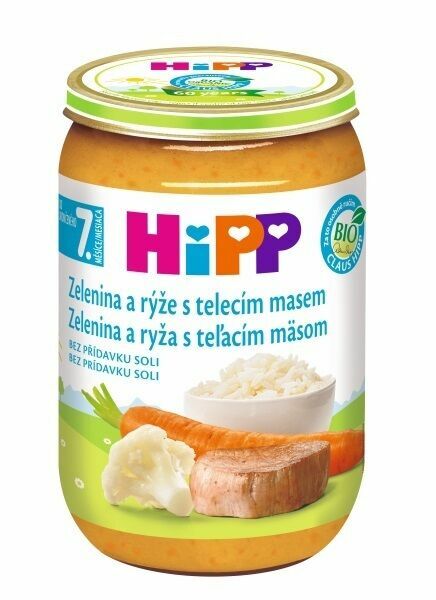 HiPP JUNIOR MENU BIO Zelenina s rýží a telecím masem220g porovnat ceny