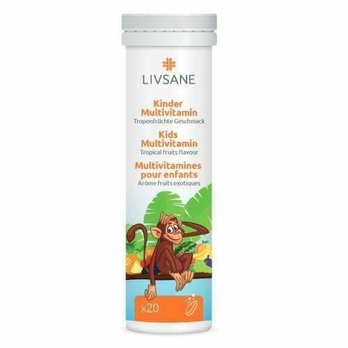 LIVSANE Šumivé tablety Multivitamín pro děti 20 ks porovnat ceny